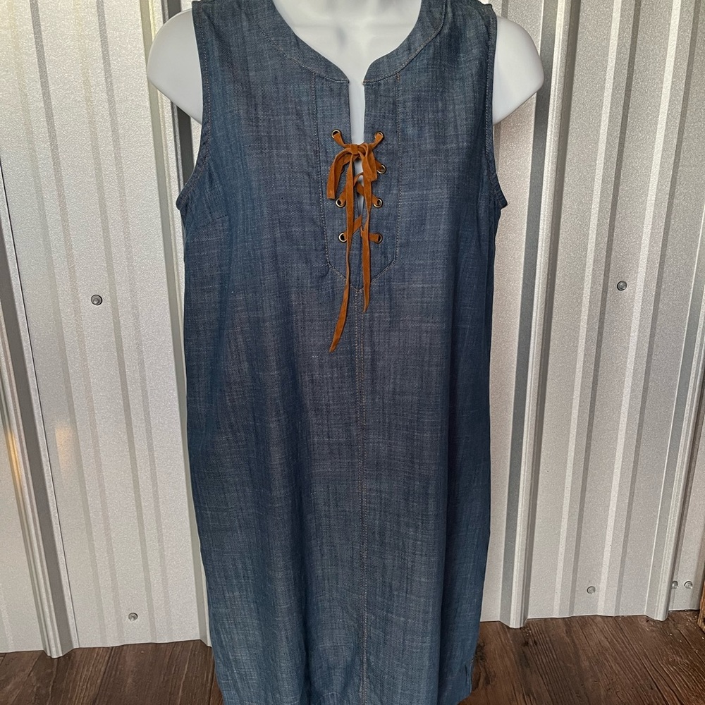 WOMENS Monteau Denim Shift Dress Size Small